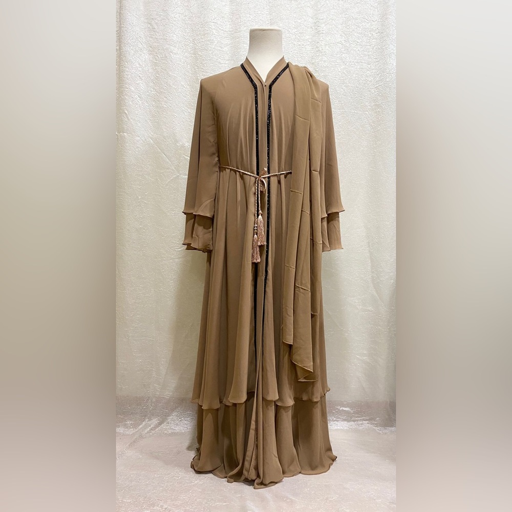 Beautiful Brown Abaya embezzled.